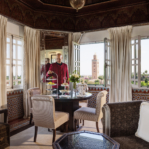 Grand Salon, Suite Koutoubia, Room 330, La Mamounia Hotel, Marrakech, Morocco. Photo by Alan Keohane www.still-images.net for La Mamounia